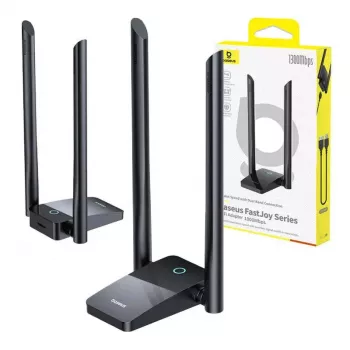 Adattatore WLAN Baseus FastJoy 1800 Mbit/s nero – adattatore di rete USB dual band