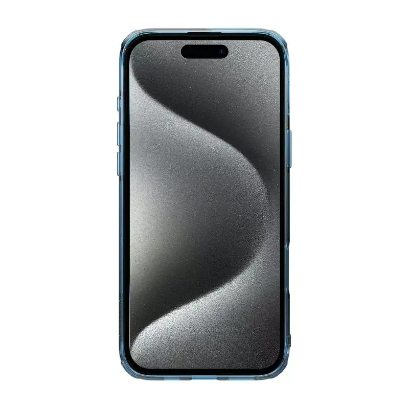 Custodia TPU Nillkin Nature per iPhone 16 Plus — magnetica, blu, custodia protettiva sottile