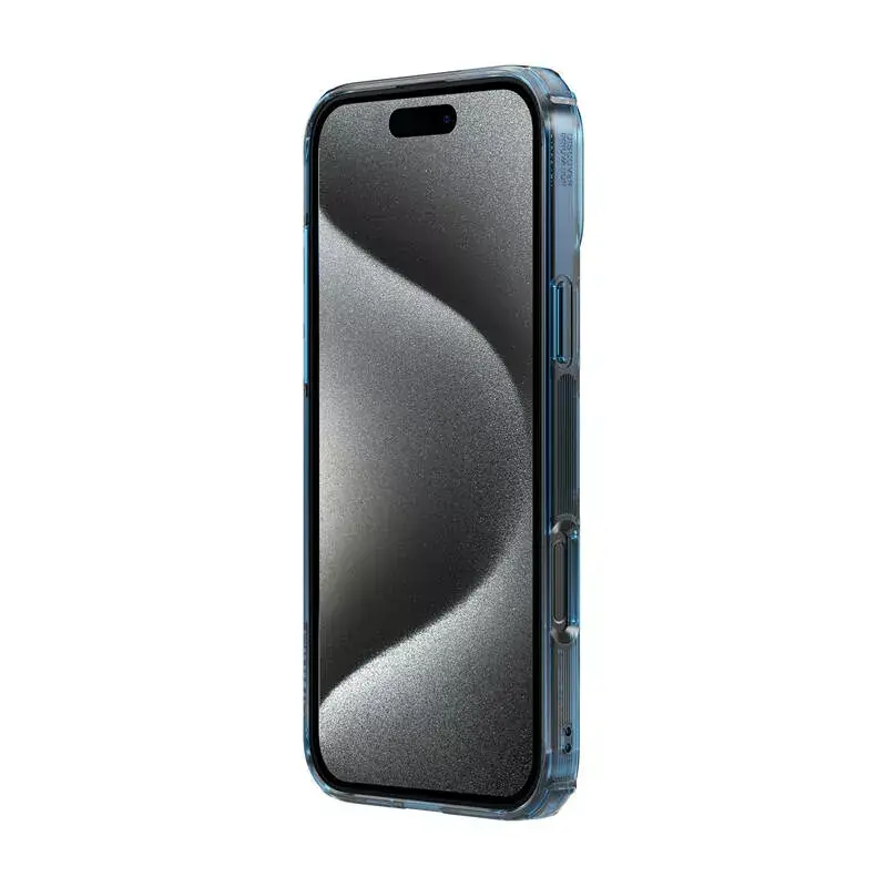 Custodia TPU Nillkin Nature per iPhone 16 Plus — magnetica, blu, custodia protettiva sottile