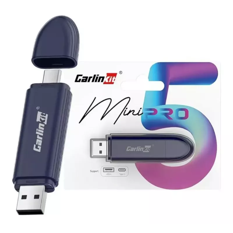 Carlinkit ricevitore multimediale auto MINI PRO — nero, 81,3×21×10,5 mm