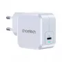 CHOETECH PD8007 caricabatterie GaN USB-C da 45 W, PD3.0, QC3.0, PPS, EU, bianco
