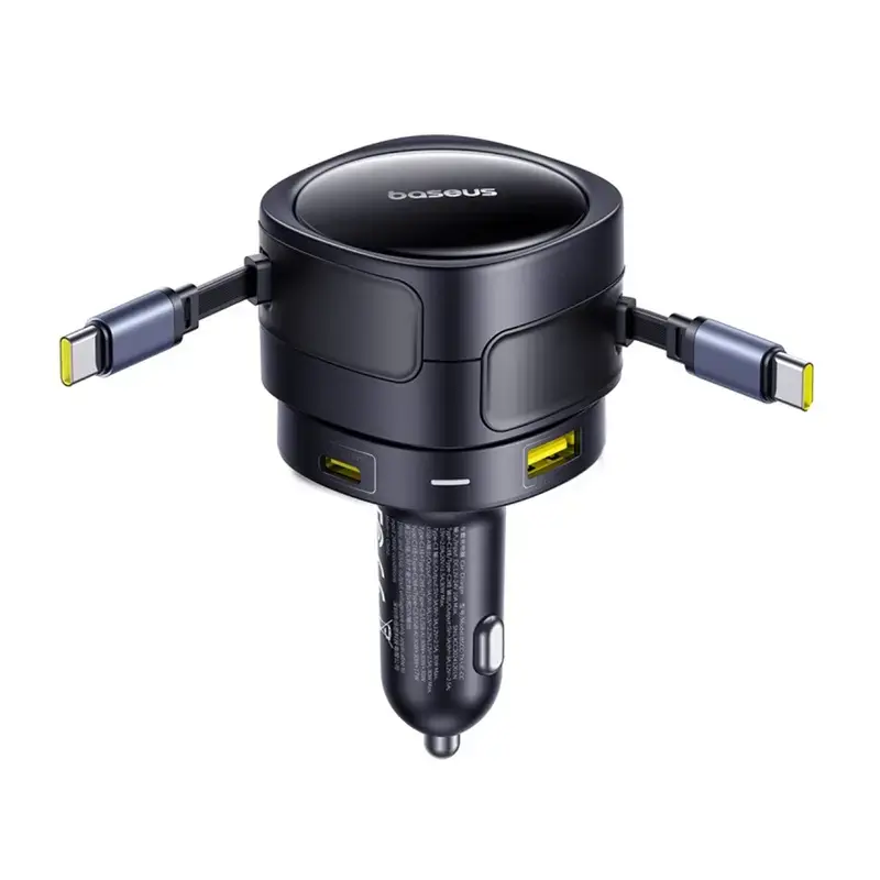 Caricabatterie da auto Baseus Enjoyment Max 90W con porte USB-C e USB-A