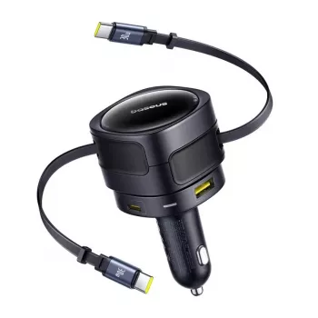 Caricabatterie da auto Baseus Enjoyment Max 90W con porte USB-C e USB-A