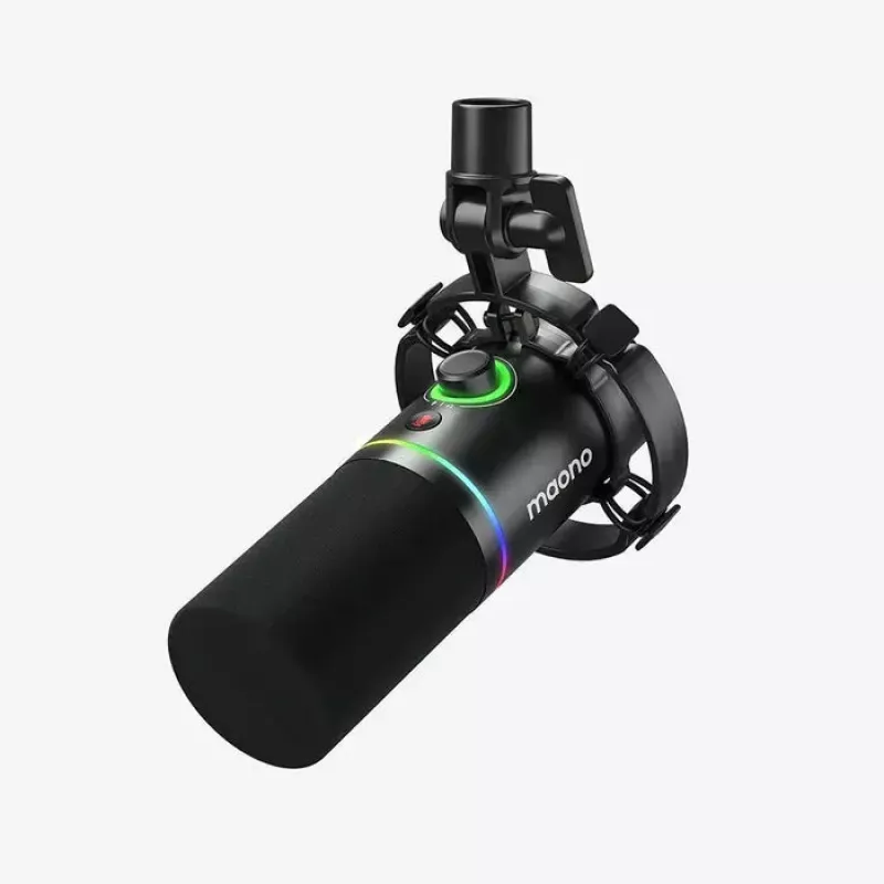 MAONO PD200X microfono dinamico, illuminazione RGB, metallo, nero