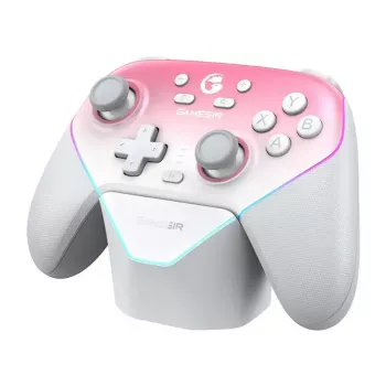 Controller wireless GameSir SuperNova T4n Pro rosa — Bluetooth, design ergonomico portatile