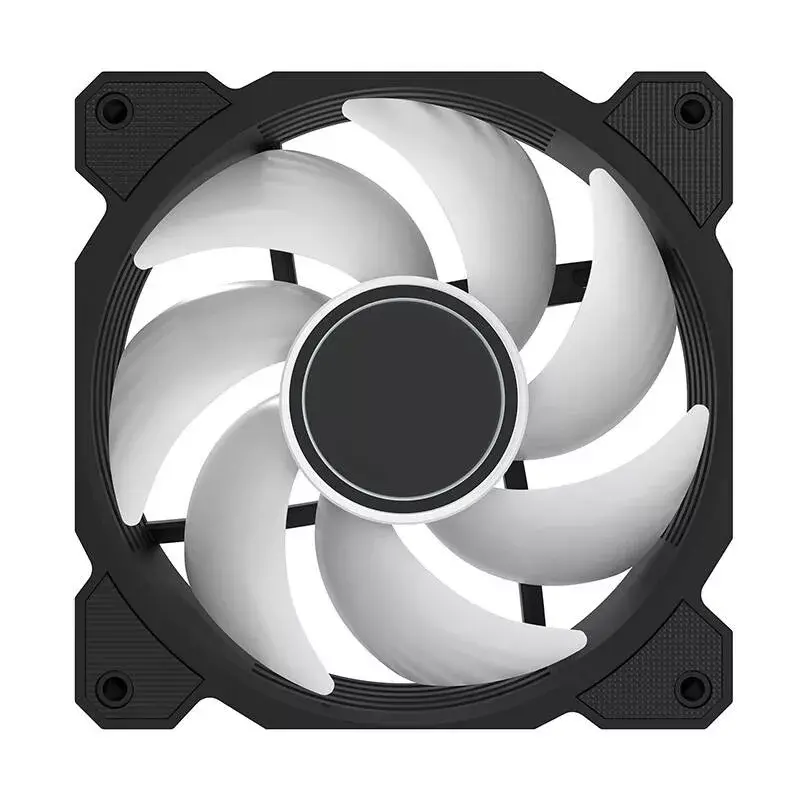 Ventola di raffreddamento Darkflash DR08 (nero) — ventola per case/CPU, modello DR08 nero