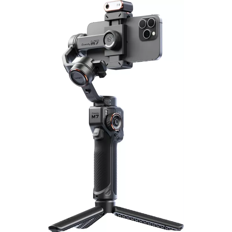 Stabilizzatore per smartphone Hohem iSteady M7 – materiale composito, batteria Li-Ion 3200 mAh, 629 g, nero