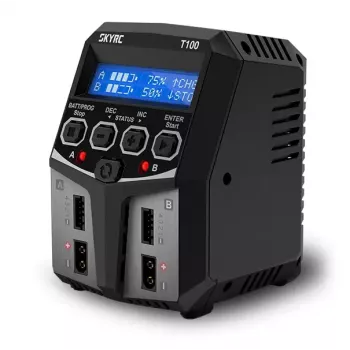 Caricabatterie SkyRC T100 AC, corrente di carica 5A