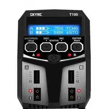 Caricabatterie SkyRC T100 AC, corrente di carica 5A