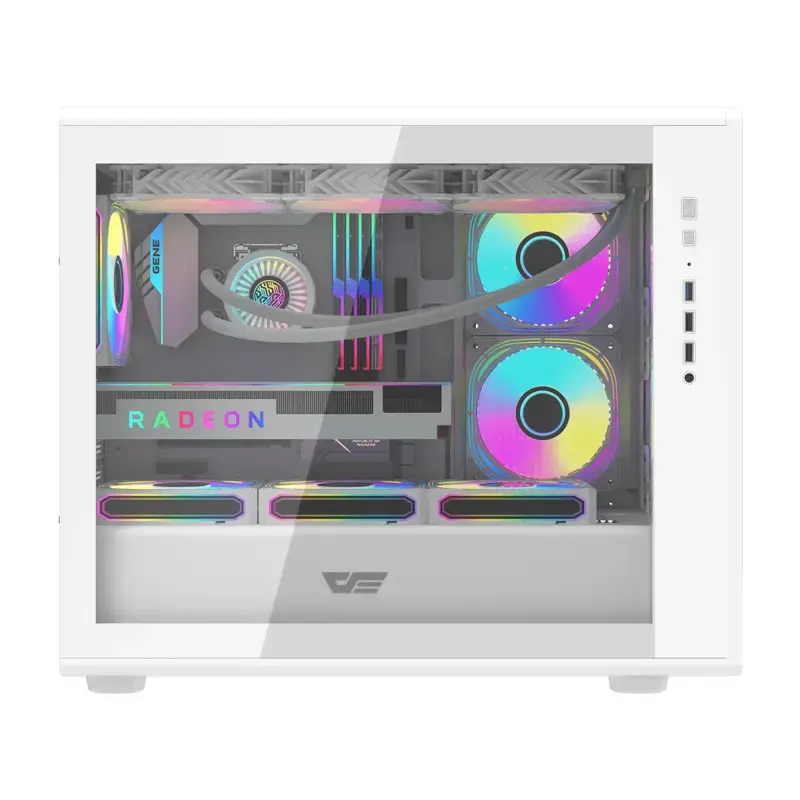 Case per computer Darkflash DB460M Micro ATX bianco
