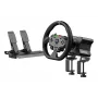 Bundle Moza Racing R5, volante + pedale, PC, con filo, nero, alluminio, pelle, acciaio, alluminio, pelle