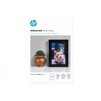 Carta fotografica lucida HP Advanced Photo Paper 250 g/m2 10 x 15 cm (101 x 152 mm) 25 fogli