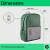 Zaino casual HP Campus verde Backpack verde grigio poliestere
