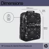 Zaino per il tempo libero HP Campus XL Marble Stone zaino nero grigio