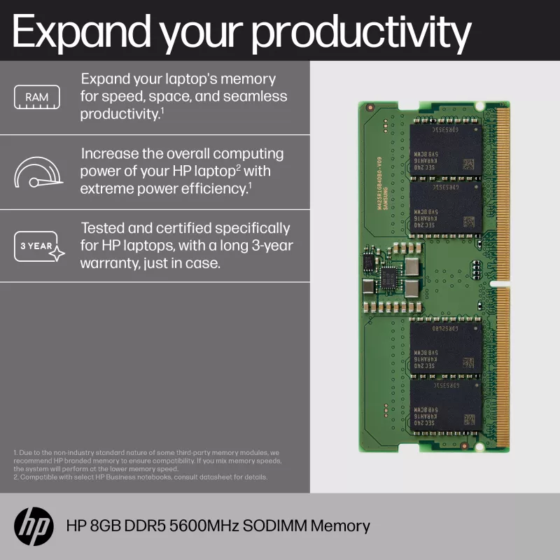 Modulo di memoria HP 83P90AA DDR5 8 GB 5600 MHz