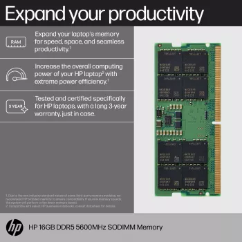 HP DDR5 - modulo - 16 GB - SO DIMM 262-PIN - 5600 MHz / PC5-44800
