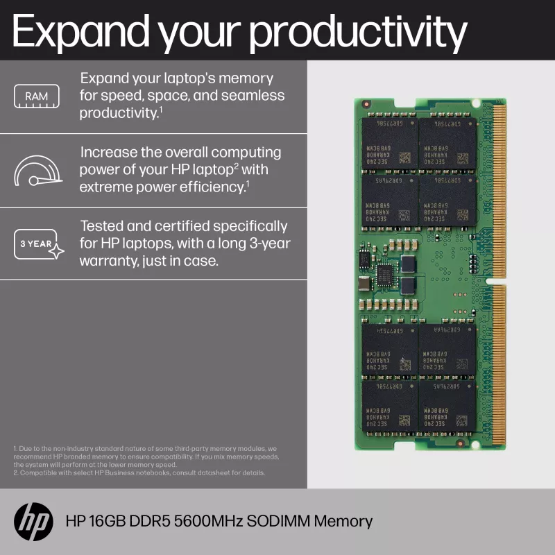 HP DDR5 - modulo - 16 GB - SO DIMM 262-PIN - 5600 MHz / PC5-44800