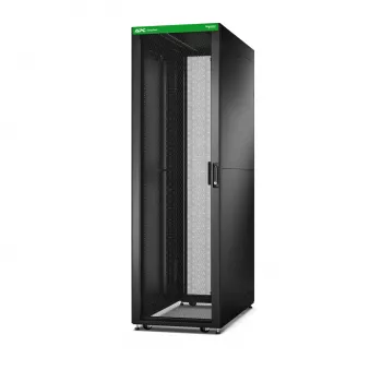 APC Easy Rack, 42U, nero, con tetto, ruote, piedini, 4 staffe e pannelli laterali, senza fondo, 1991 x 600 x 1100 mm (A x L x P)