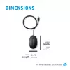 Mouse HP 9VA80AA nero USB