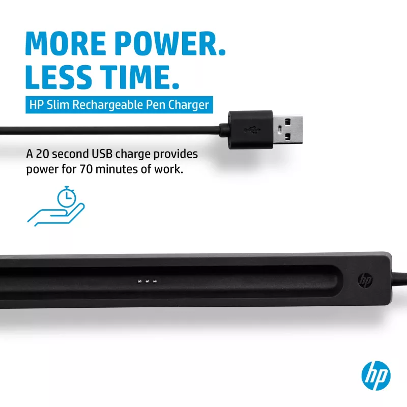 Caricabatterie HP per penna ricaricabile Slim Pen (4X491AA), USB-A