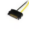 StarTech.com adattatore cavo di alimentazione SATA a 6 pin PCI Express per scheda grafica da 6 pollici