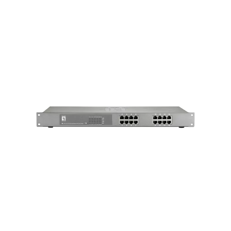 Switch unmanaged LevelOne FEP-1612 16-Port Fast Ethernet PoE