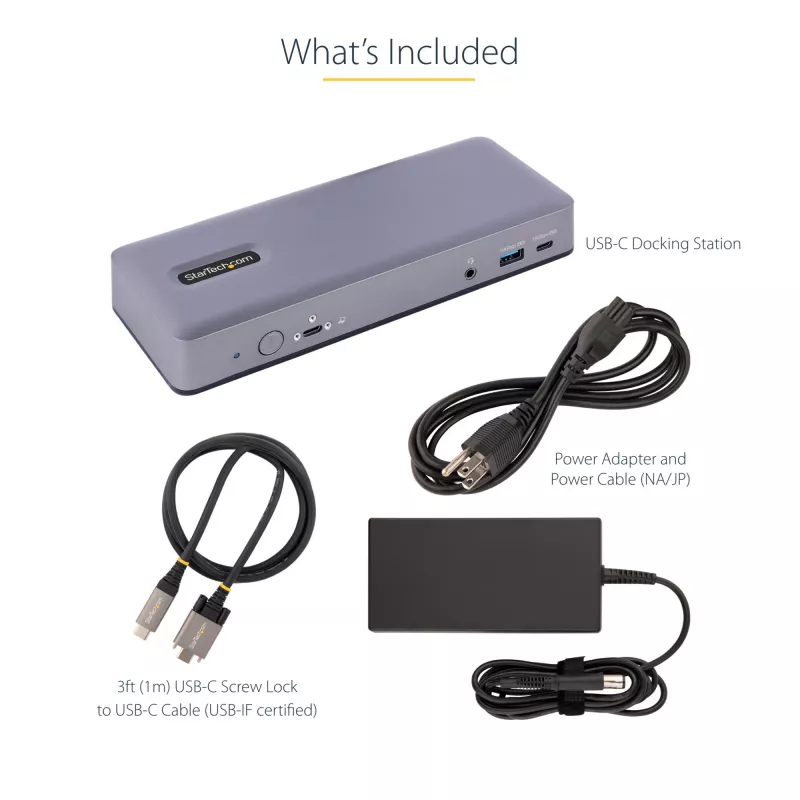 StarTech.com DK31C3MNCRUE Dock per laptop/replicatore di porte con filo USB 3.2 Gen 2 (3.1 Gen 2) Type-C