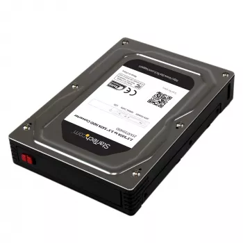 StarTech.com case adattatore per disco fisso SATA da 2,5 pollici a 3,5 pollici in alluminio con altezza SSD/HDD fino a 12,5 mm