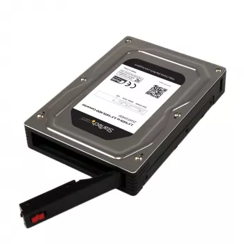 StarTech.com case adattatore per disco fisso SATA da 2,5 pollici a 3,5 pollici in alluminio con altezza SSD/HDD fino a 12,5 mm