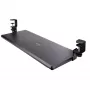 StarTech.com Vassoio portatastiera sottoscrivania, supporto ergonomico per tastiera a morsetto, fino a 12 kg, vassoio estraibile per tastiera e mouse con morsetti a C, vassoio portatastiera regolabile in altezza (100/120/140 mm)