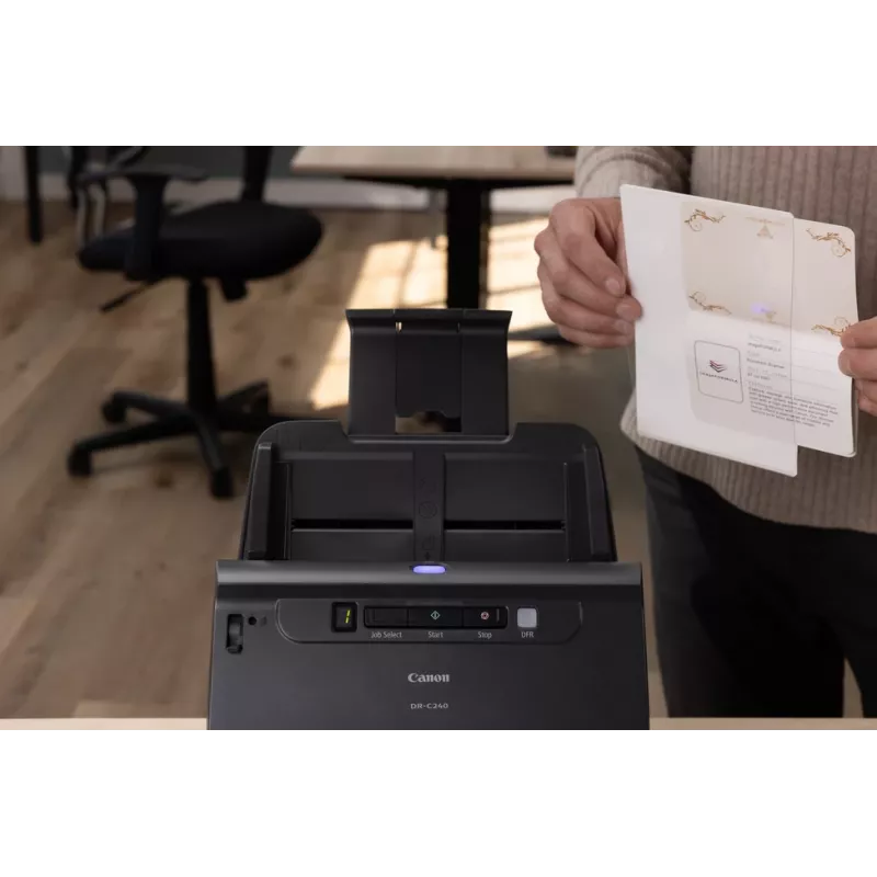 Canon imageFORMULA DR-C240 Scanner documenti desktop duplex, 216 x 3000 mm, 600 x 600 DPI, 24 bit, 24 bit, 45 ppm, 30 ppm