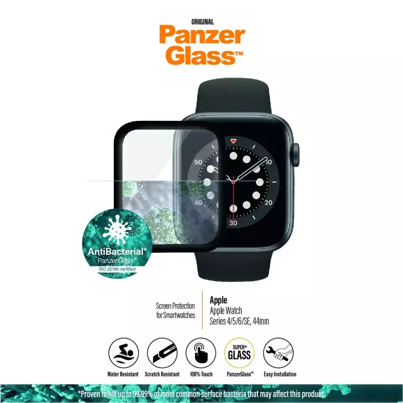 PanzerGlass ® Apple Watch Series 4 | 5 | 6 | SE 44mm | vetro protettivo per display