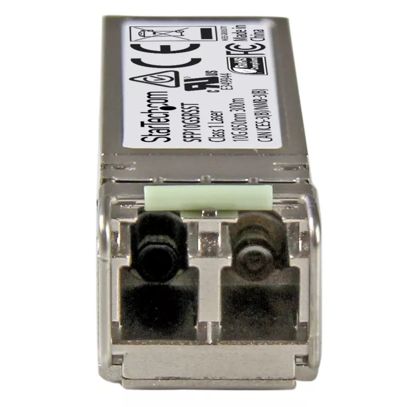Modulo ricetrasmettitore SFP+ compatibile Cisco SFP-10G-SR-S StarTech.com - 10GBASE-SR~Modulo SFP+ compatibile Cisco SFP-10G-SR-S - 10GBASE-SR - ricetrasmettitore ottico fibra multimodale MMF 10GbE - 10GE Gigabit Ethernet SFP+ - LC 300m - 850nm - DDM Cisco Firepower, ASR9000, C9300