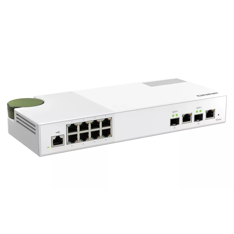 Switch di rete QNAP QSW-M2108-2C Managed L2 2.5G Ethernet (100/1000/2500) grigio, bianco