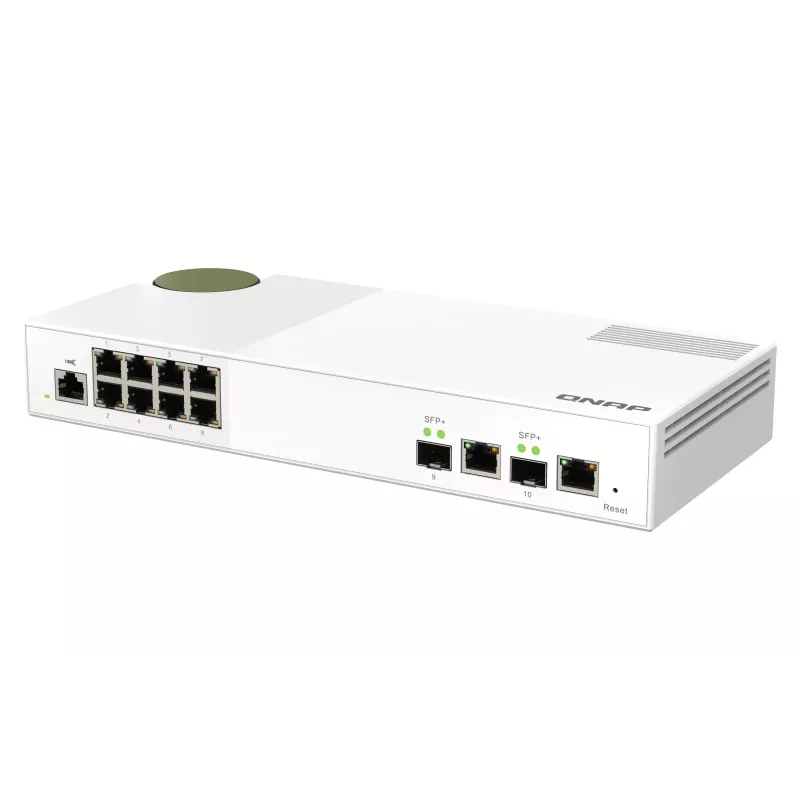 Switch di rete QNAP QSW-M2108-2C Managed L2 2.5G Ethernet (100/1000/2500) grigio, bianco