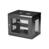 StarTech.com armadio di rete a parete a 2 montanti 9U con ripiano 1U, rack server a parete 19 pollici per apparecchiature dati/rete/AV/elettronica/computer, piccolo case rack ventilato