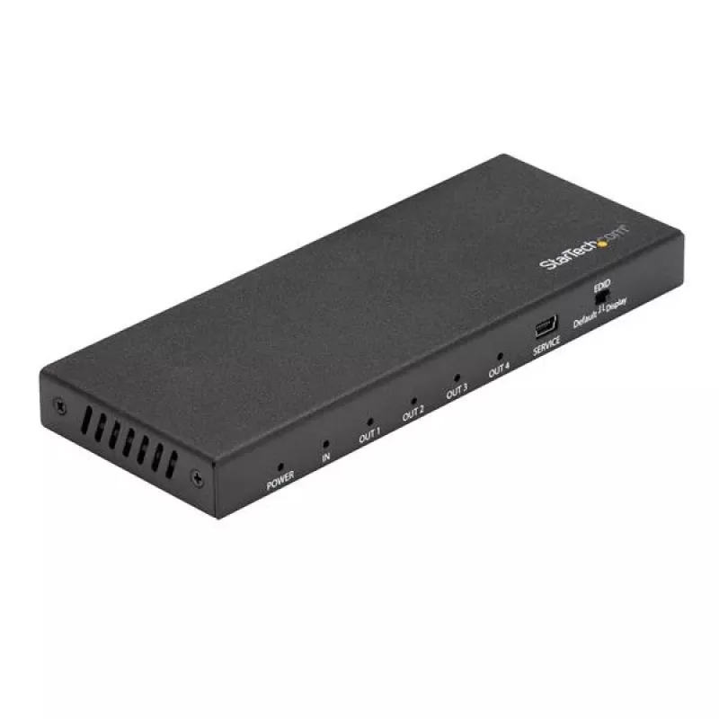StarTech.com splitter HDMI a 4 porte – 4K 60 Hz, HDMI, 4x HDMI, 3840 x 2160 pixel, nero, 4K Ultra HD, 60 Hz