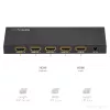 StarTech.com splitter HDMI a 4 porte – 4K 60 Hz, HDMI, 4x HDMI, 3840 x 2160 pixel, nero, 4K Ultra HD, 60 Hz
