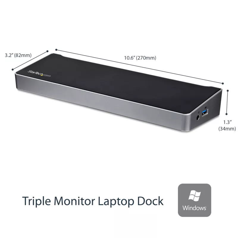 StarTech.com docking station USB 3.0 per tre monitor - 1x HDMI - 2x DisplayPort