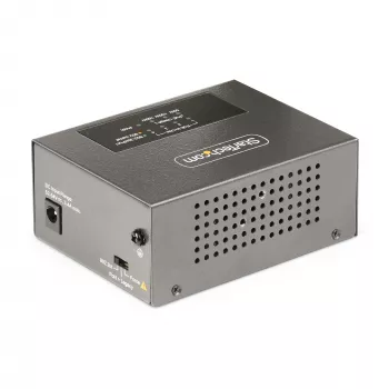 StarTech.com iniettore PoE++ Multi-Gigabit 4 porte, Ethernet 5/2.5/1G (NBASE-T), PoE/PoE+/PoE++ (802.3af/802.3at/802.3bt), budget di potenza 160 Watt, montaggio a parete/guida DIN, unmanaged
