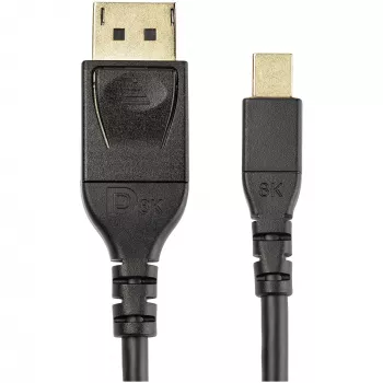 StarTech.com cavo Mini DisplayPort a DisplayPort 1.4 certificato VESA 3ft (1m) – 8K 60Hz HBR3 HDR – cavo Super UHD mDP a DP 1.4 – sottile (34 AWG) Ultra HD 4K 120Hz – cavo monitor/video