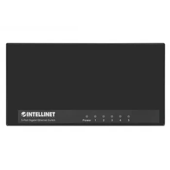 Intellinet switch Gigabit Ethernet 5 porte formato desktop, plastica, IEEE 802.3az (Energy Efficient Ethernet), nero