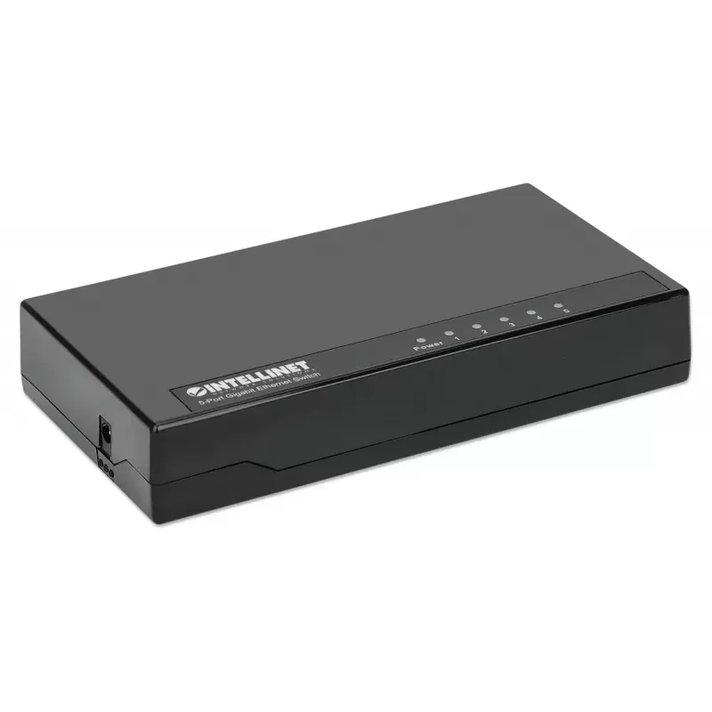 Intellinet switch Gigabit Ethernet 5 porte formato desktop, plastica, IEEE 802.3az (Energy Efficient Ethernet), nero