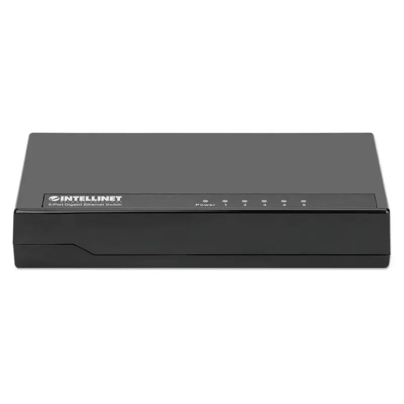Intellinet switch Gigabit Ethernet 5 porte formato desktop, plastica, IEEE 802.3az (Energy Efficient Ethernet), nero