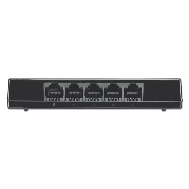 Intellinet switch Gigabit Ethernet 5 porte formato desktop, plastica, IEEE 802.3az (Energy Efficient Ethernet), nero