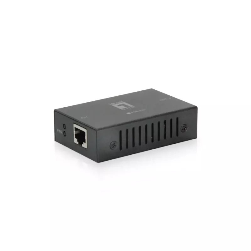LevelOne POR-0101 ripetitore PoE+, 2x Fast Ethernet, 10Base-T/100Base-TX, fino a 100 m, grigio