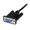 StarTech.com cavo seriale null modem DB9 RS232 nero 2m F/M, nero, 2 m, DB-9, DB-9, maschio, femmina
