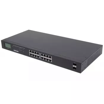 Switch unmanaged Intellinet 16 porte Gigabit Ethernet PoE+ 370W