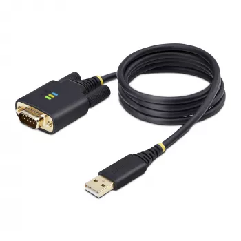 StarTech.com cavo adattatore USB a seriale 3ft (1m), mantenimento COM, viti/dadi sostituibili, USB-A a DB9 RS232, IC FTDI, protezione ESD, Windows/macOS/Linux