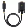 StarTech.com cavo adattatore USB a seriale 3ft (1m), mantenimento COM, viti/dadi sostituibili, USB-A a DB9 RS232, IC FTDI, protezione ESD, Windows/macOS/Linux